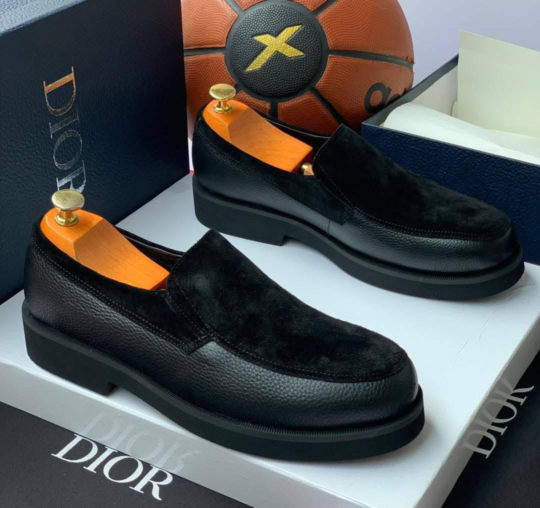WhatsApp Image 2026-05-23 at 12.41.49 PM Dior Men Black Leather and Suede Mixed Loafers - Image 1