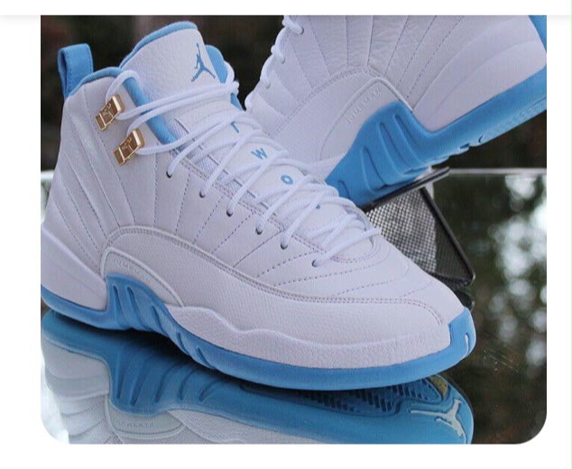 WhatsApp Image 2026-06-08 at 7.17.27 AM White and Light Blue Leather High Top Court Sneakers - Image 1